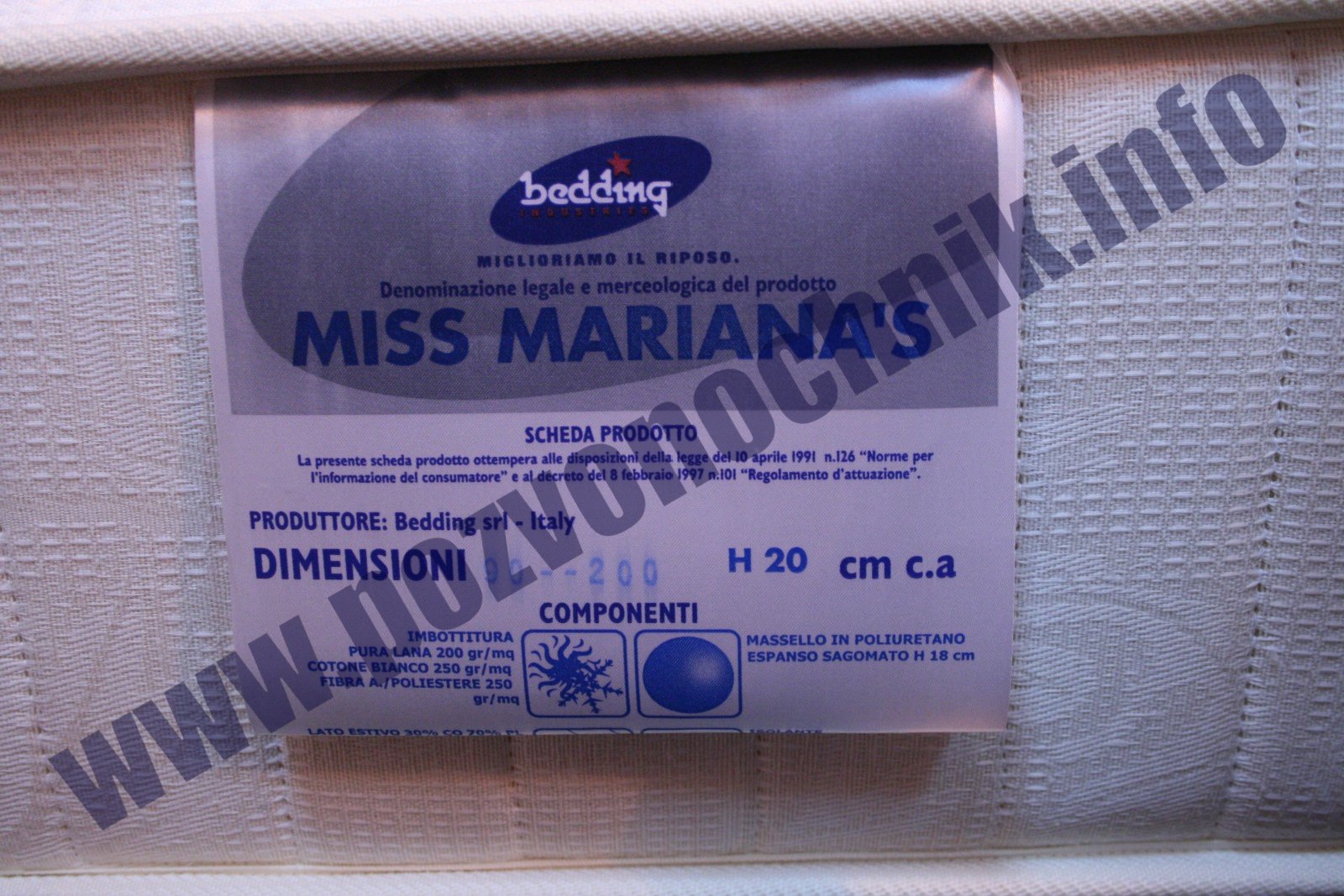 Miss marianas матрас 160х200